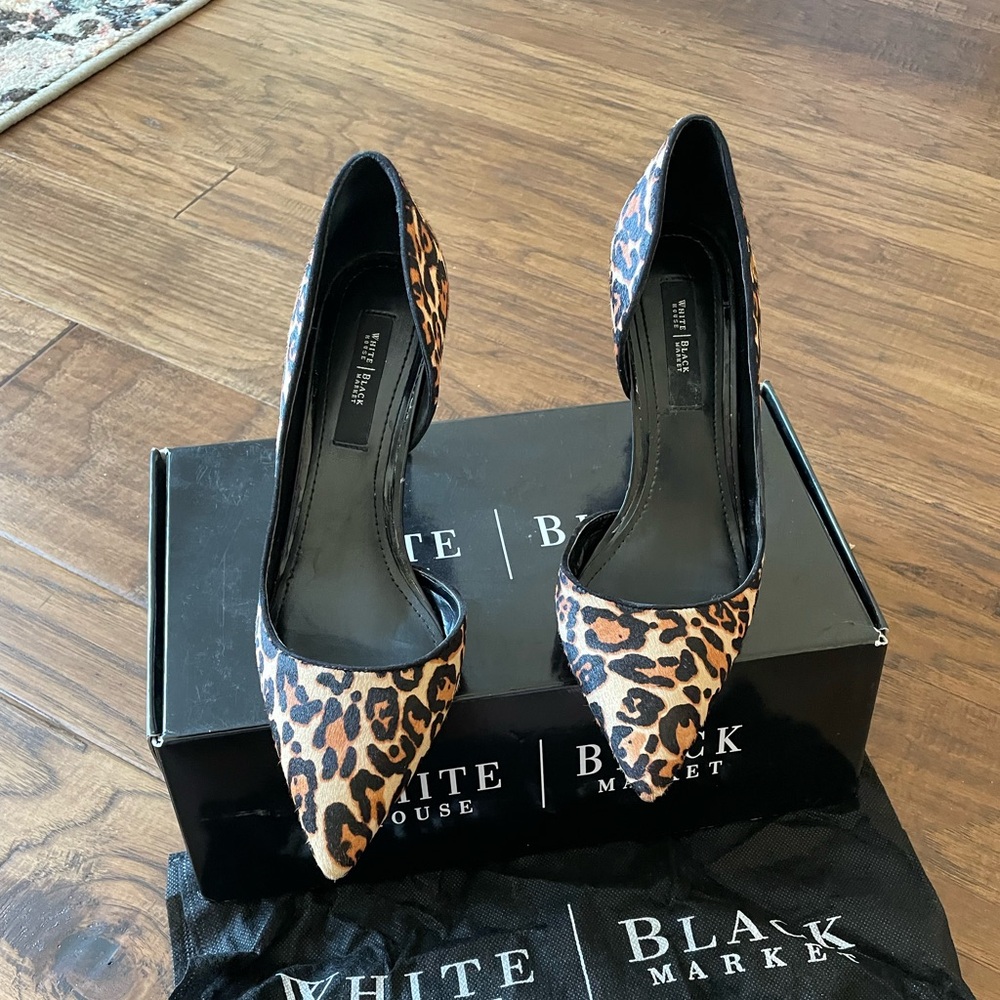 White House Black Market, Ella Leopard, size 8US